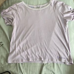 Light purple womens champion shirt size M. Worn twice, like new.